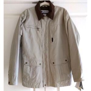 Columbia Chore Field Coat Corduroy Cinder Cone II Parka Fossil Kahki Flannel NWT